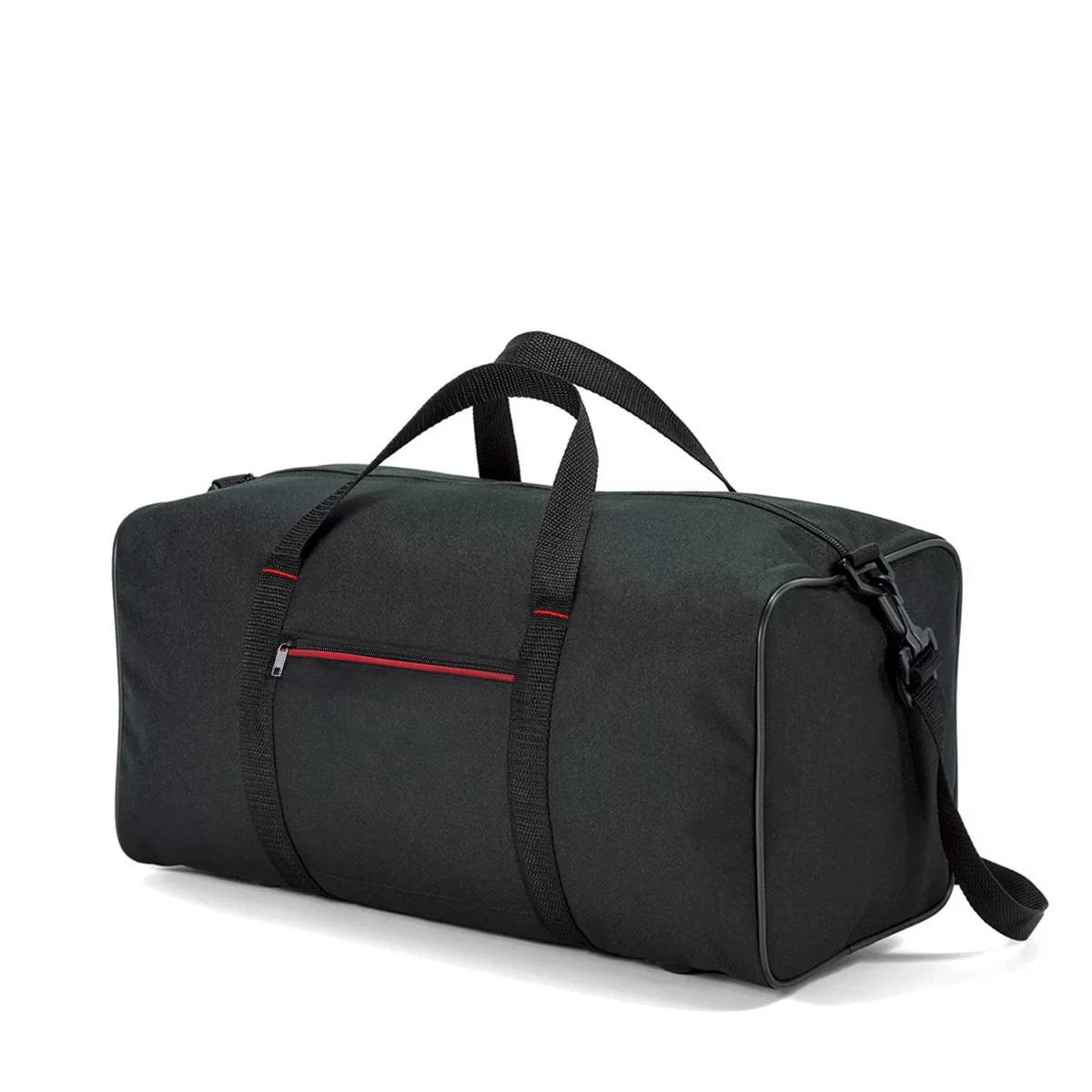Skórzana czarna torba podróżna travel bag
