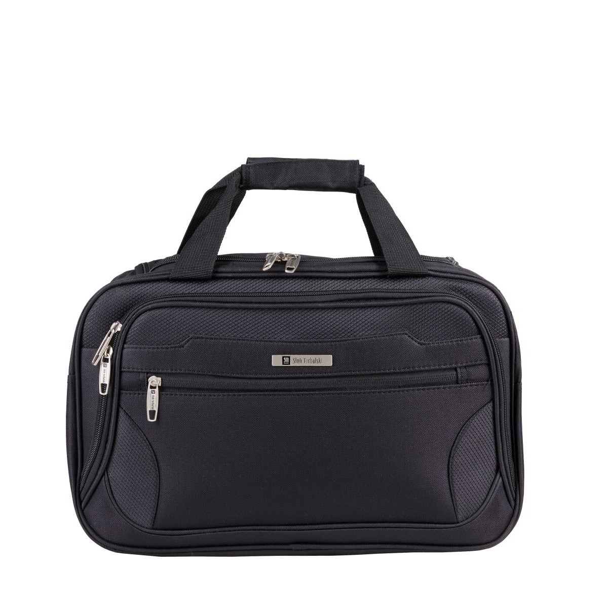czarna torba podróżna materiałowa bagaż podręczny 40x20x25cm