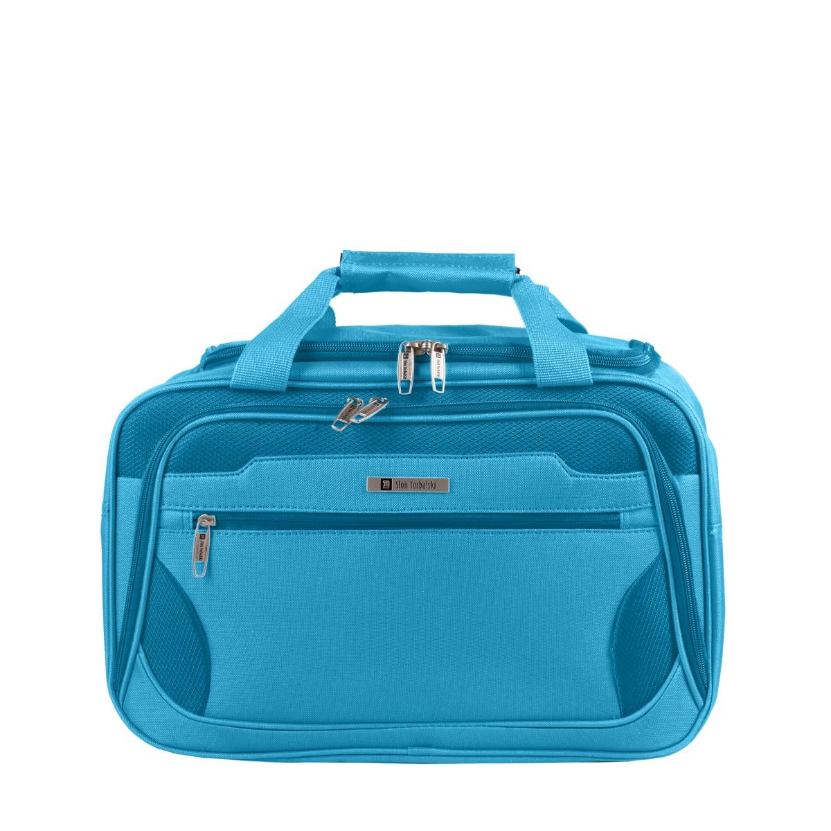 niebieska torba podróżna materiałowa bagaż podręczny 40x20x25cm