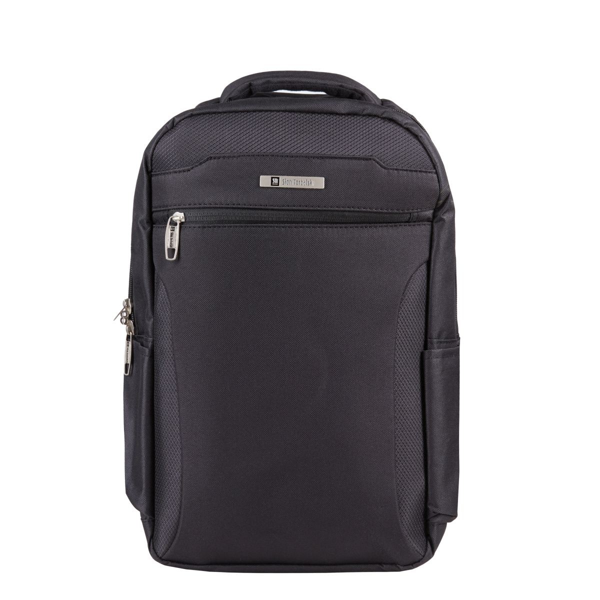 czarny plecak podróżny 40x20x25 cm bagaż podręczny z rączką i uchwytem na walizkę