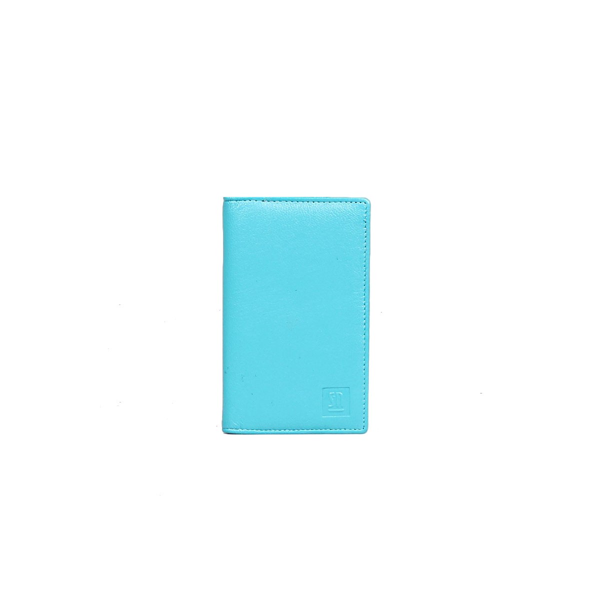 skórzane etui na wizytówki niebieskie