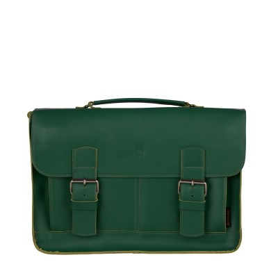 zielona torebka skórzana listonoszka na ramię 00-02-0707-E10-111711_foto1.jpg