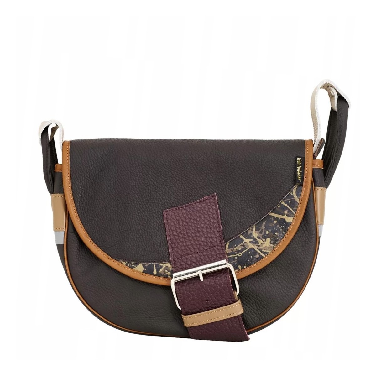 brązowa damska torebka listonoszka skórzana na ramię Freshman Mini