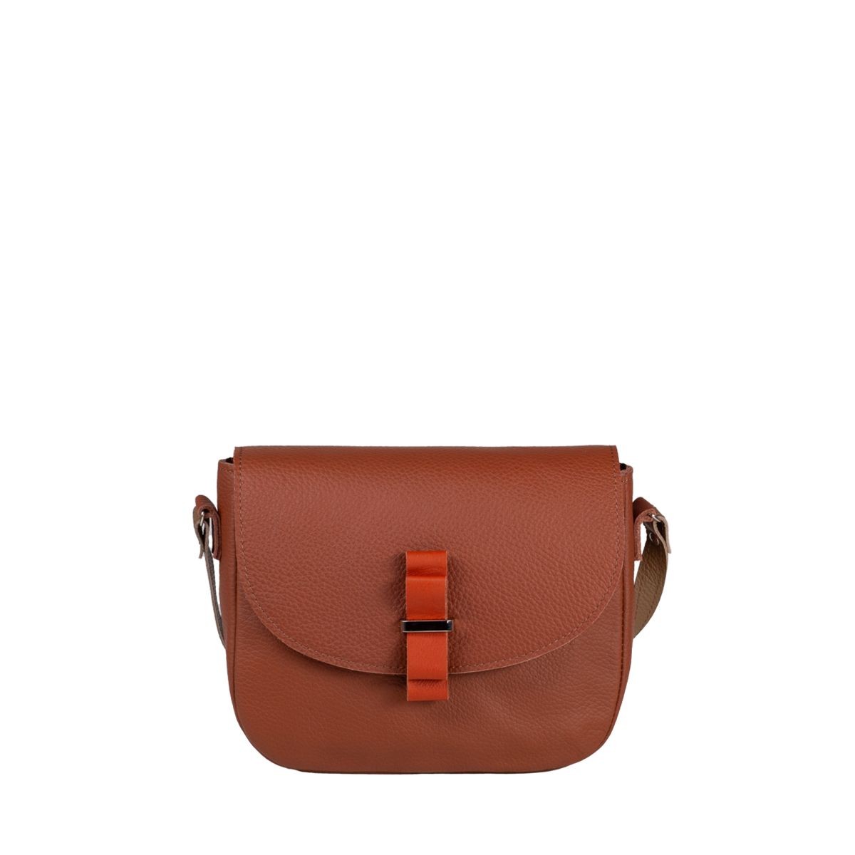 brązowa torebka damska skórzana Camille na ramię