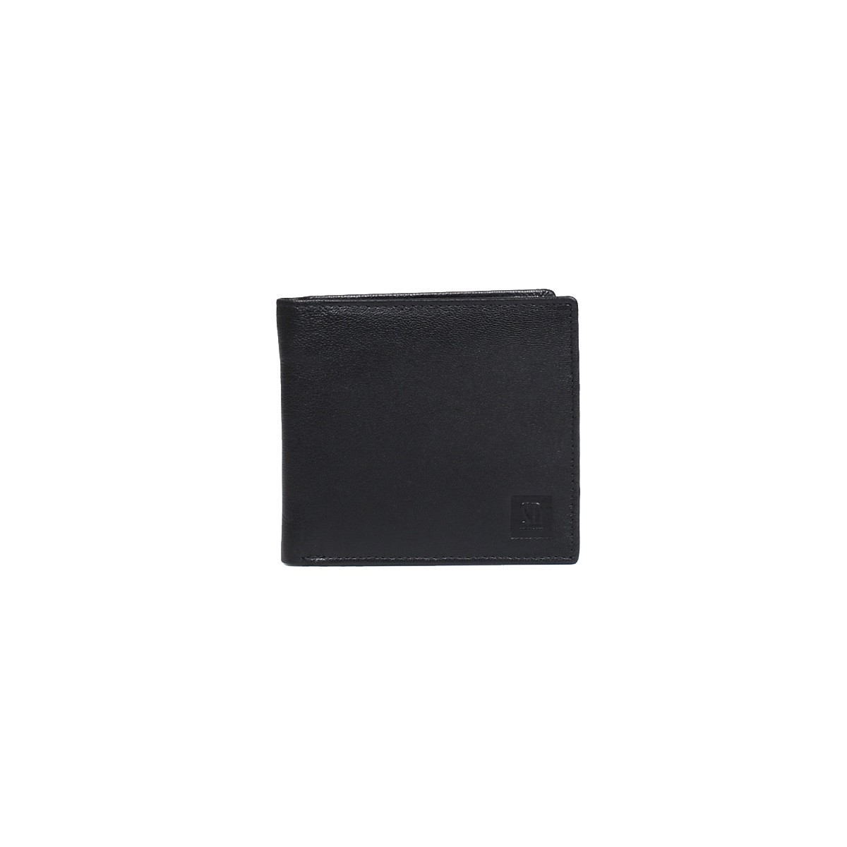 portfel skórzany czarny z kolorowym wnętrzem