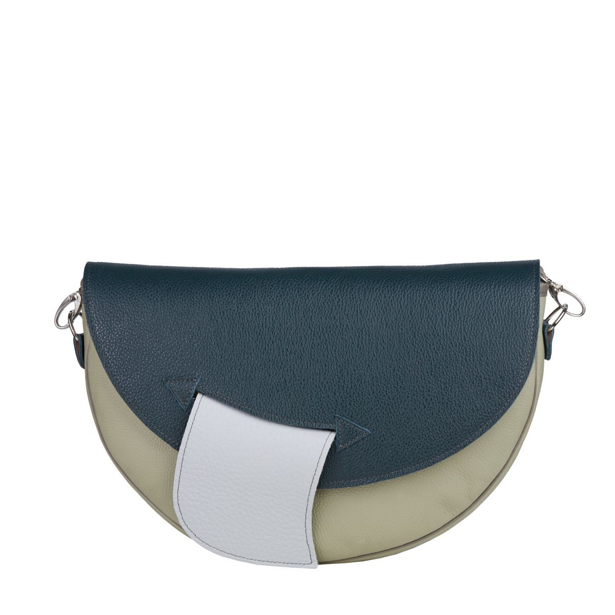 zielona torebka dmaska  skórzana na ramię Moon