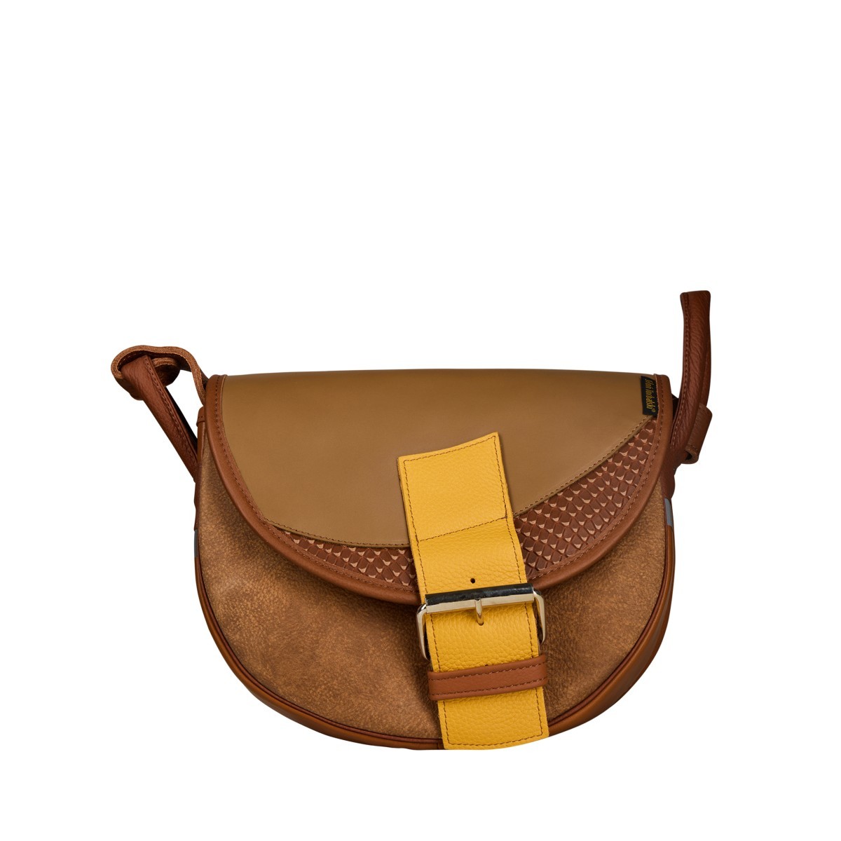 brązowa torebka listonoszka skórzana na ramię Freshman Mini