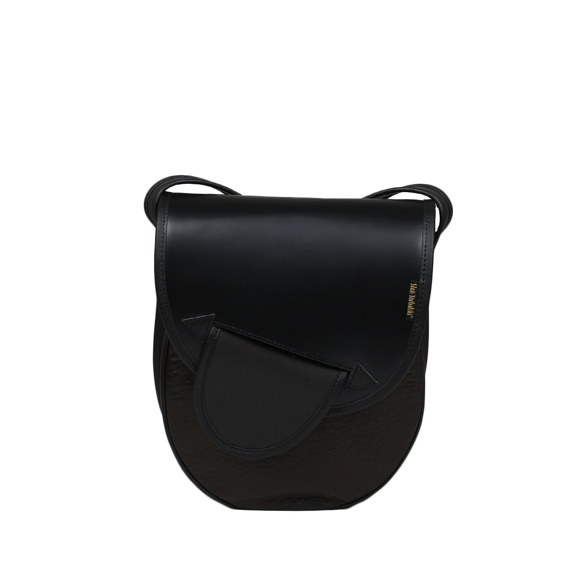  brązowo czarna torebka damska skórzana na ramię  City Light