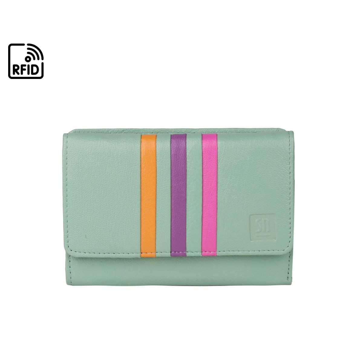 kolorowy portfel skórzany