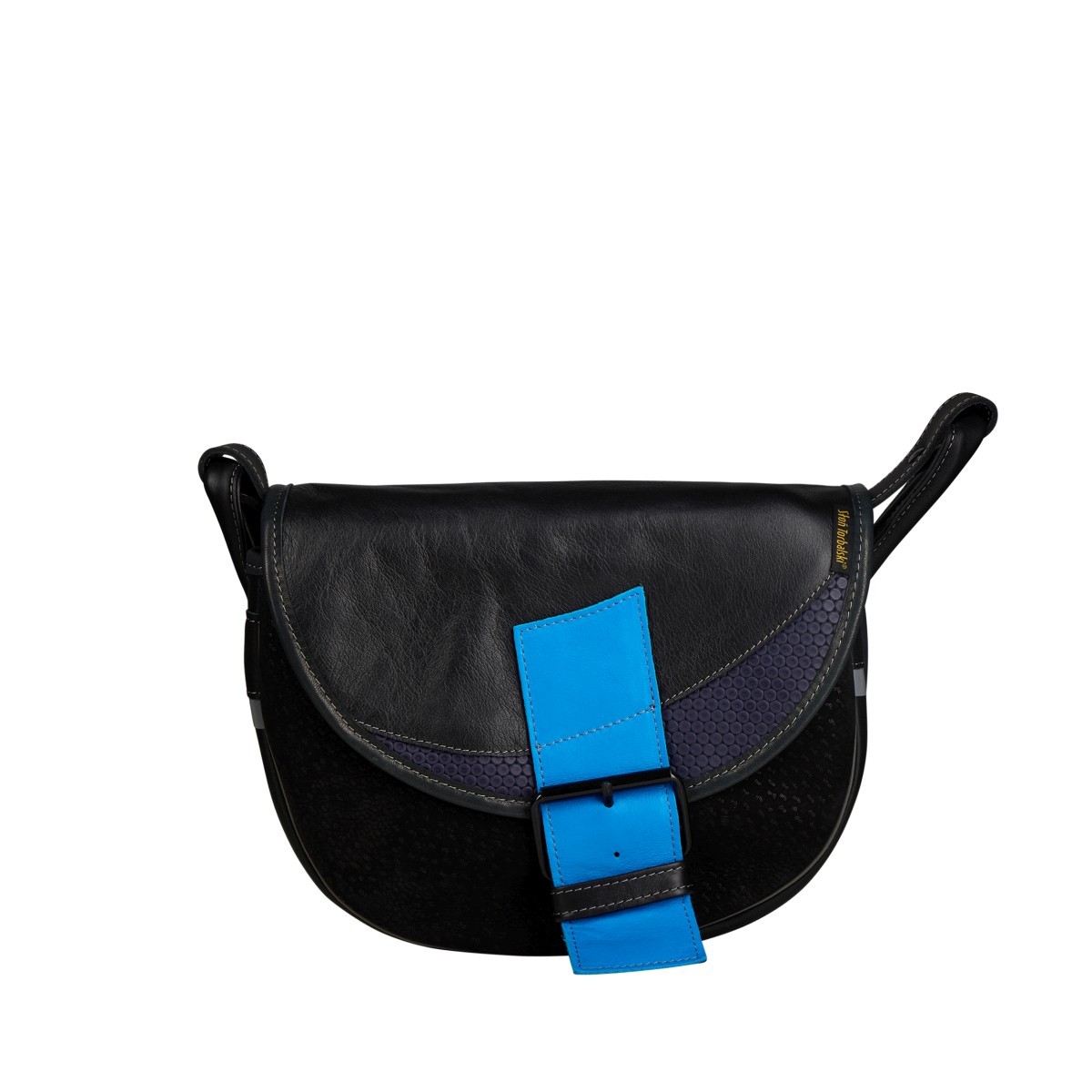 czarna torebka damska listonoszka skórzana na ramię Freshman Mini