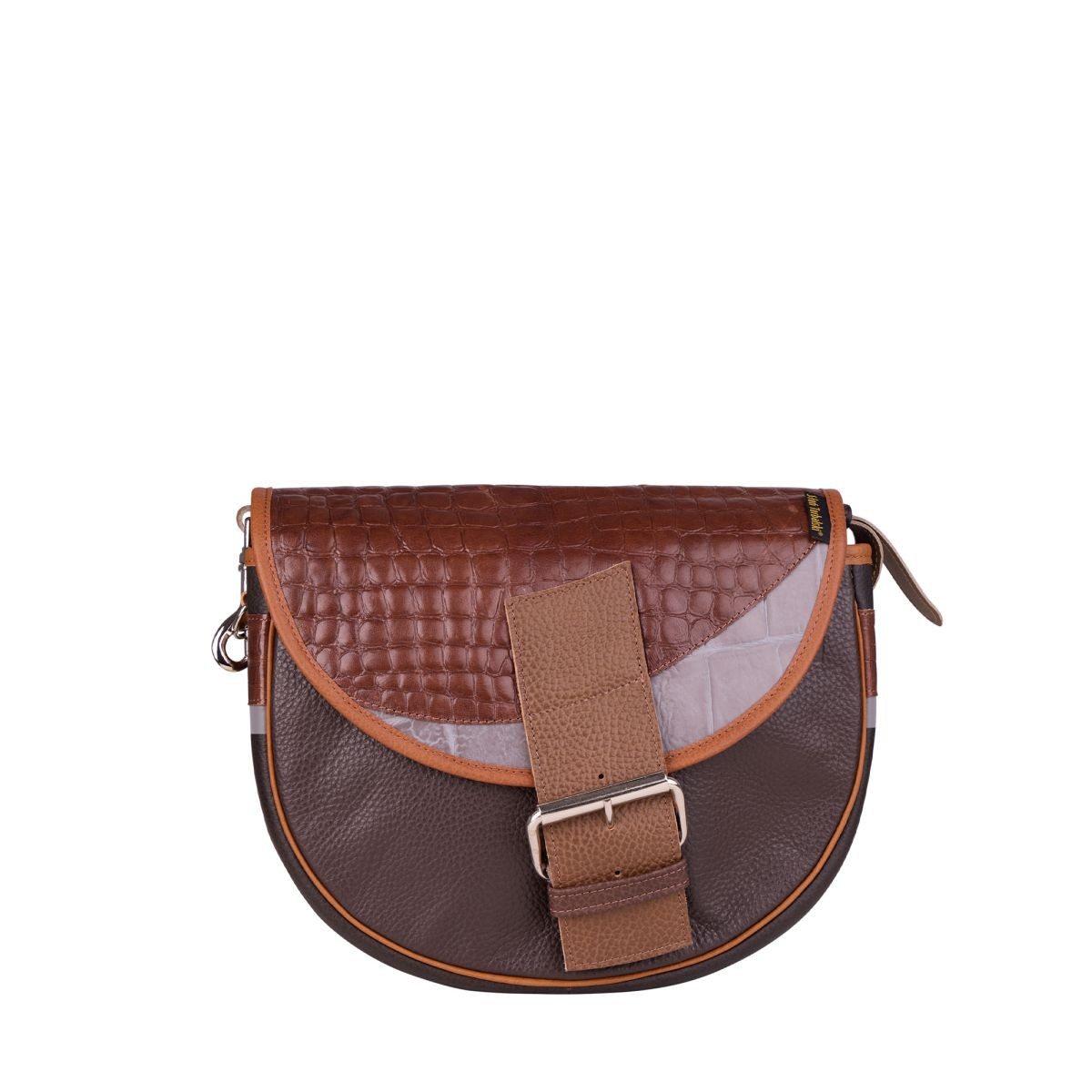 brązowa  torebka damska listonoszka skórzana na ramię Freshman Mini