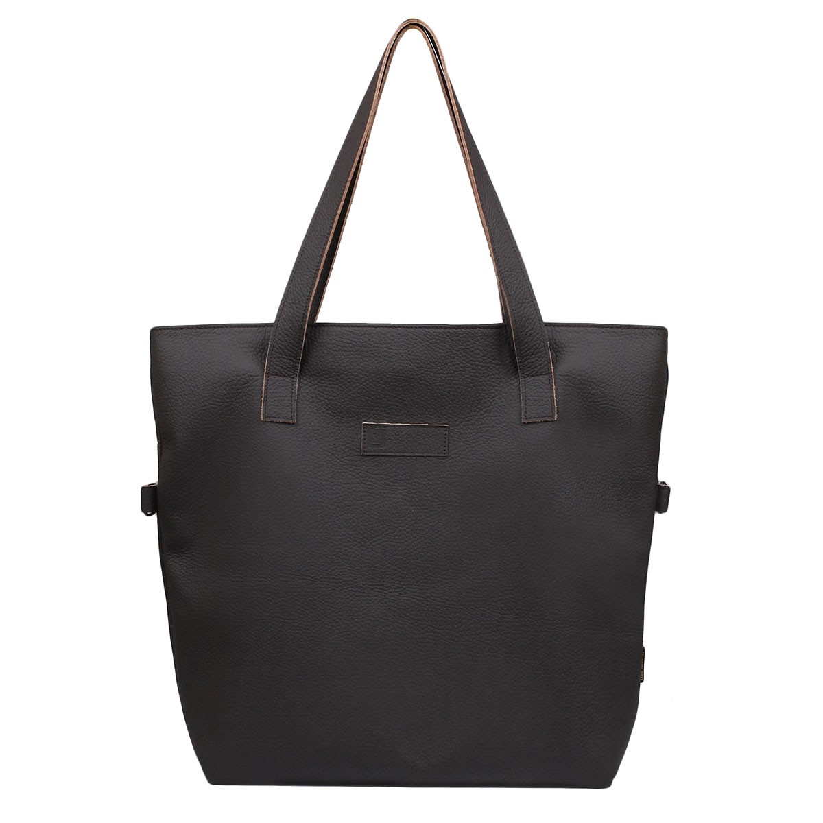 brązowa torebka damska skórzana shopperka zapinana na zamek Jessica