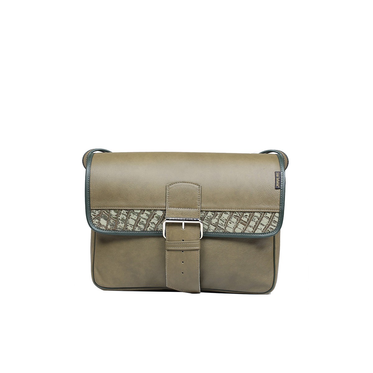 -zielona torebka damska skórzana listonoszka na ramię  Student