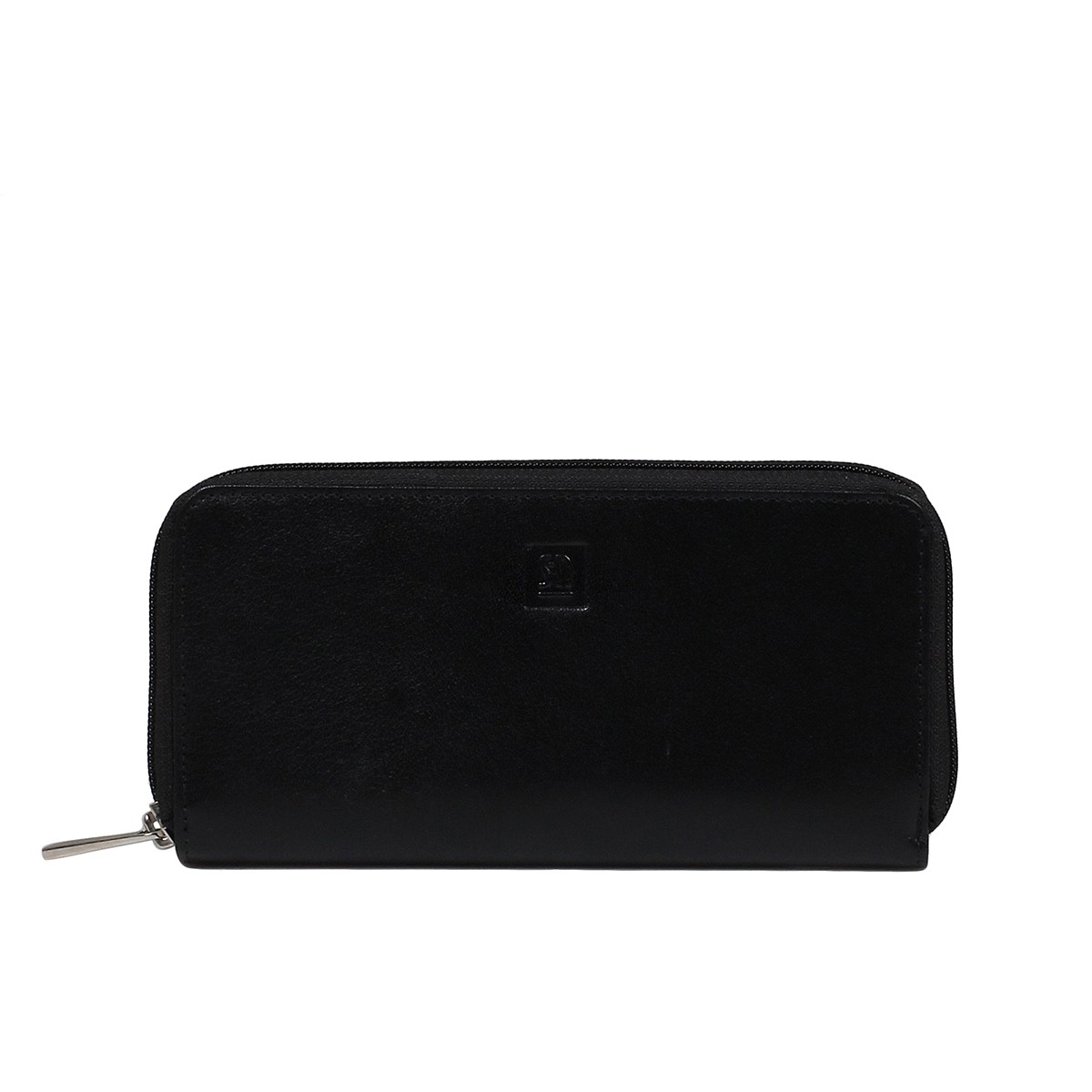 Czarny portfel skórzany damski na zamek - Tosia