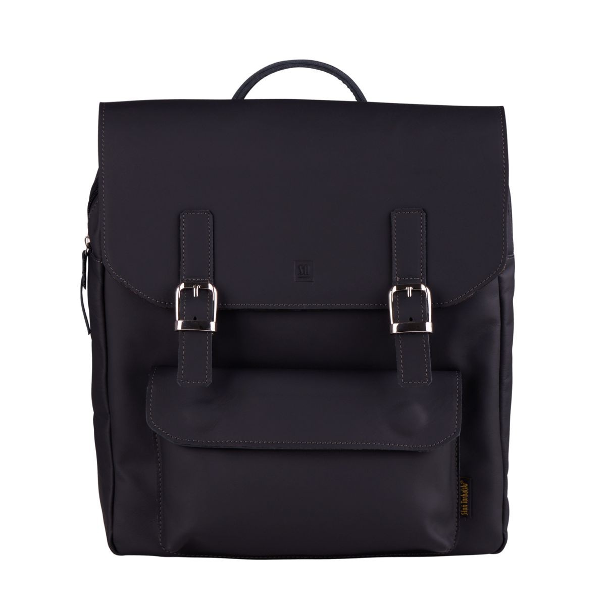 czarny plecak skórzany Teofila