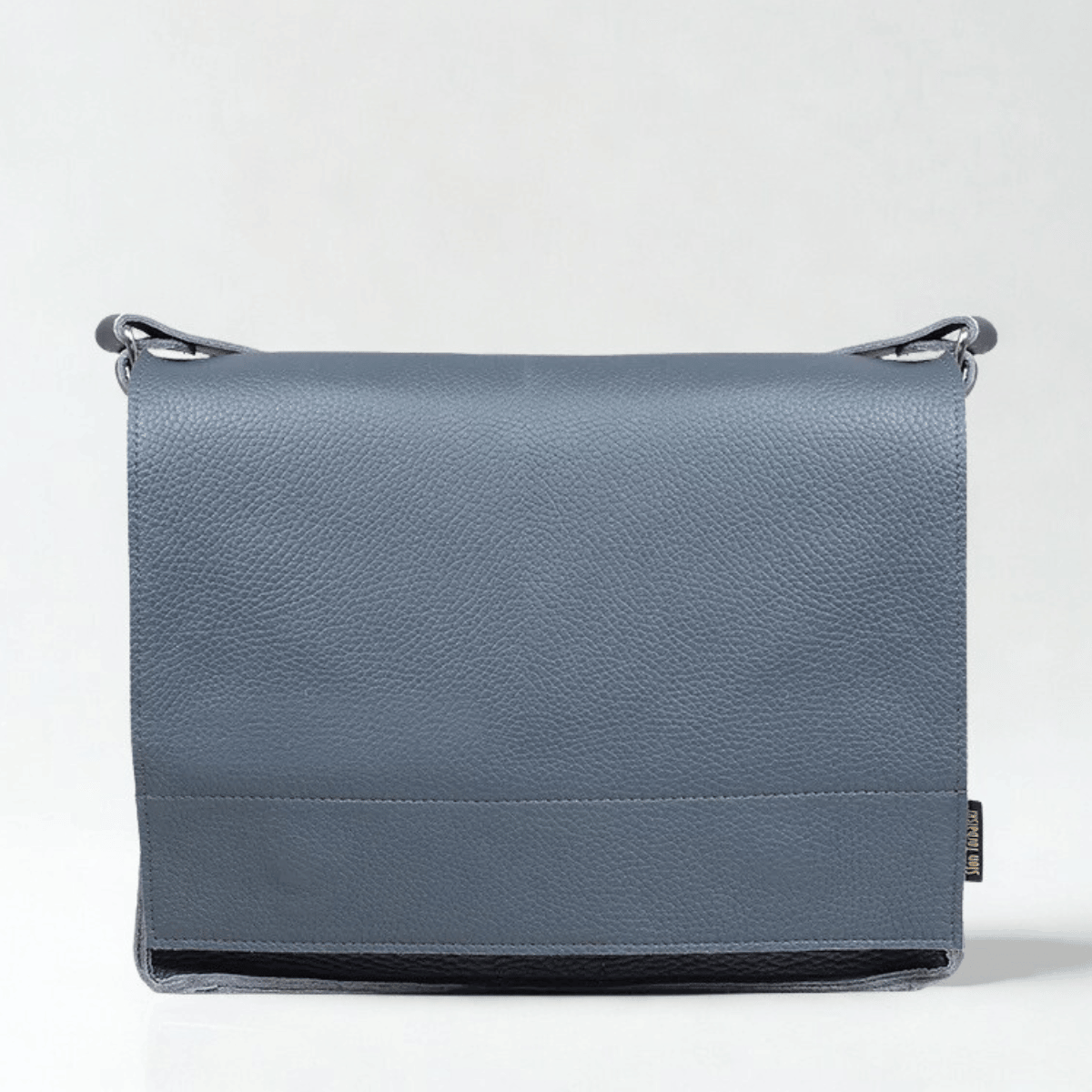 popielata torebka damska skórzanana ramię Jadwiga