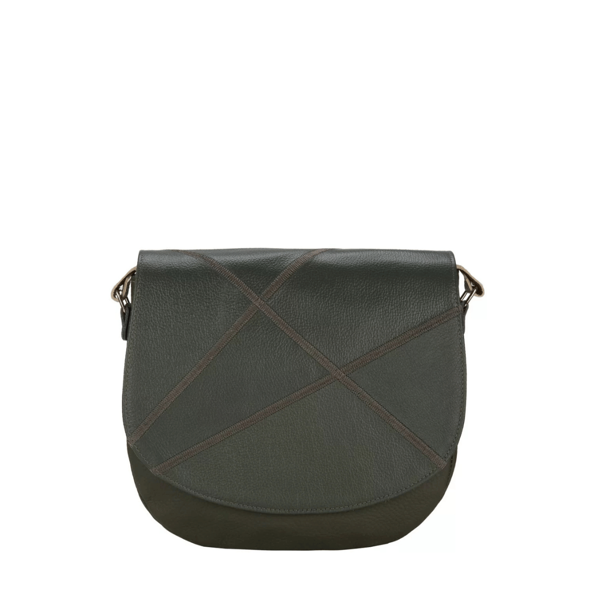 zielona torebka damska skórzana listonoszka na ramię Mała Zu