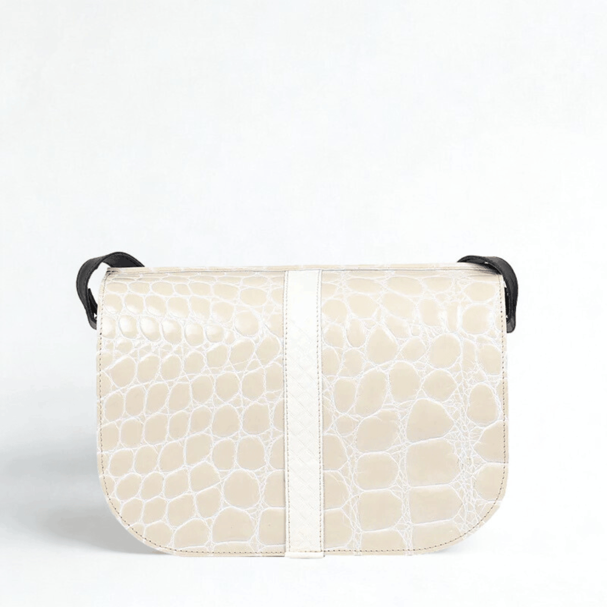 beżowo czarna torebka damska skórzana na ramię Emma