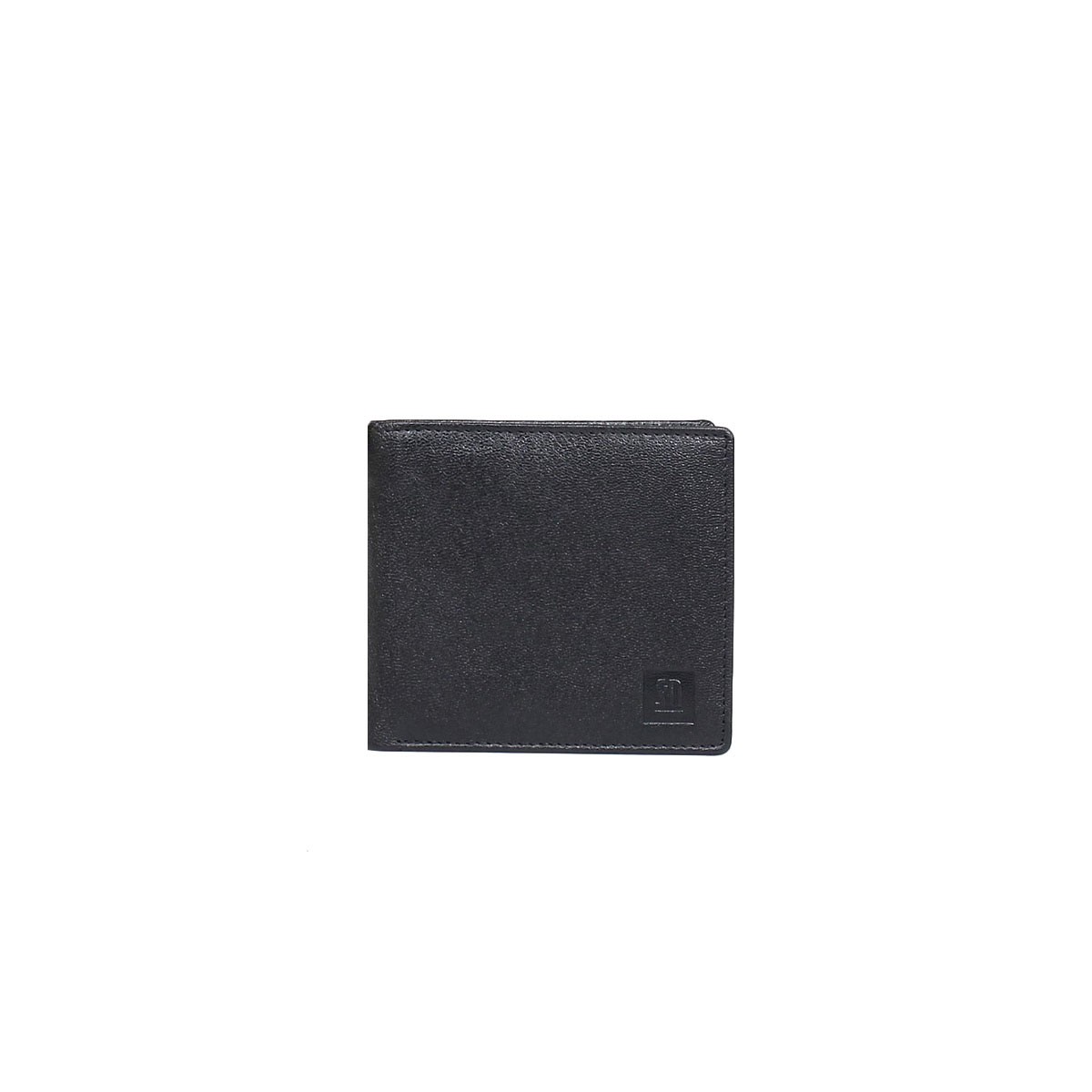 portfel skórzany czarny z niebieskim wnętrzem