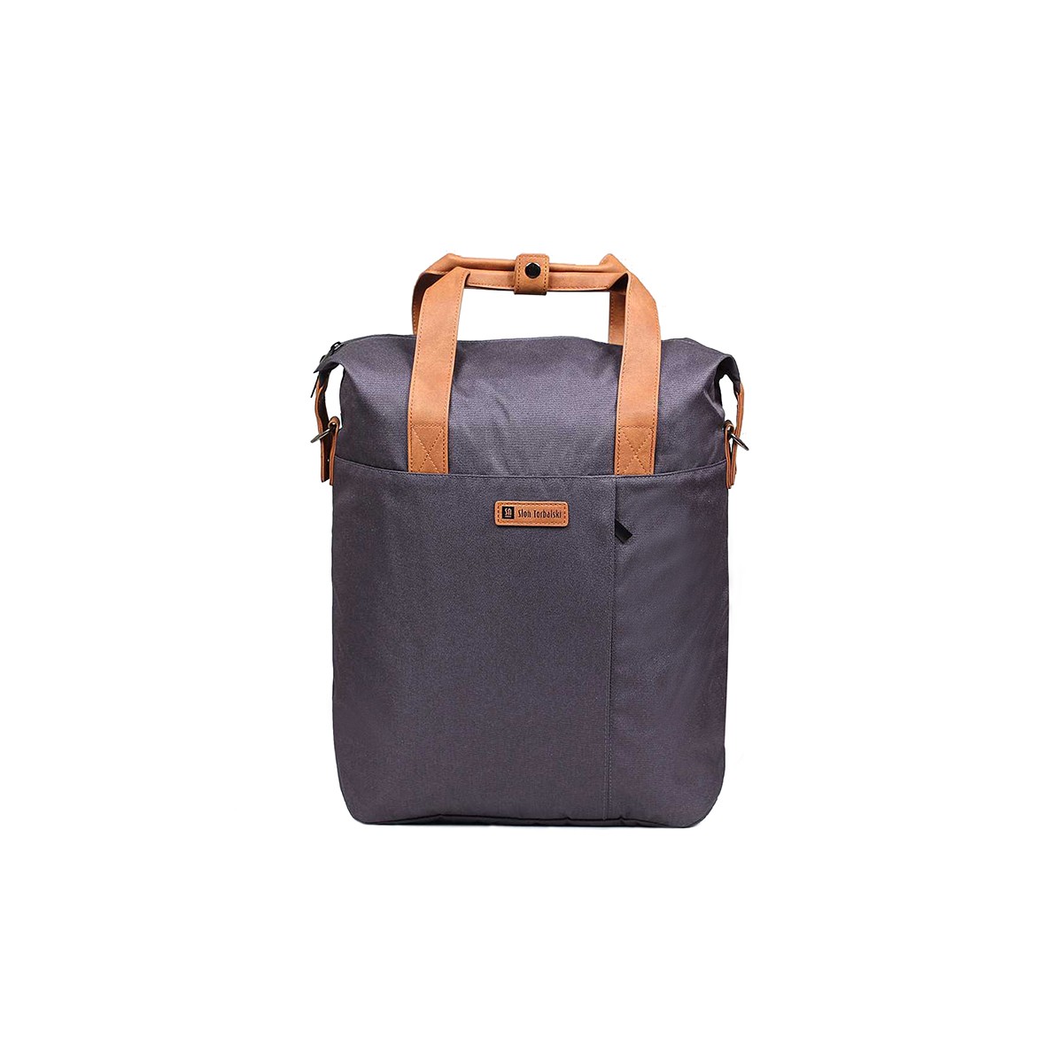 Plecak na laptopa 14 cali grafitowo - brązowy - e-Traveler Słoń Torbalski