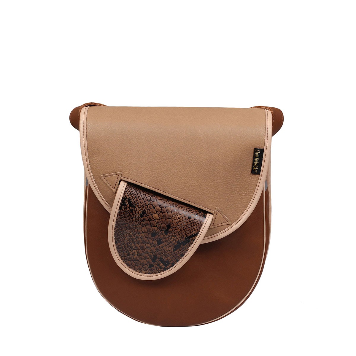 -brązowa torebka damska skórzana listonoszka City Light