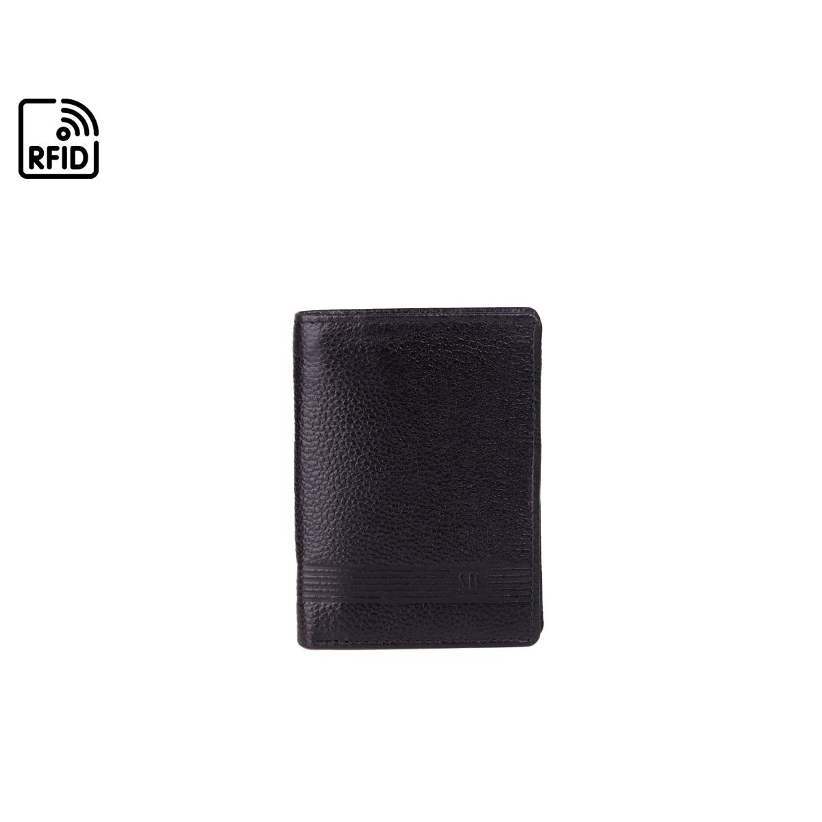 Czarny portfel skórzany ARMIN