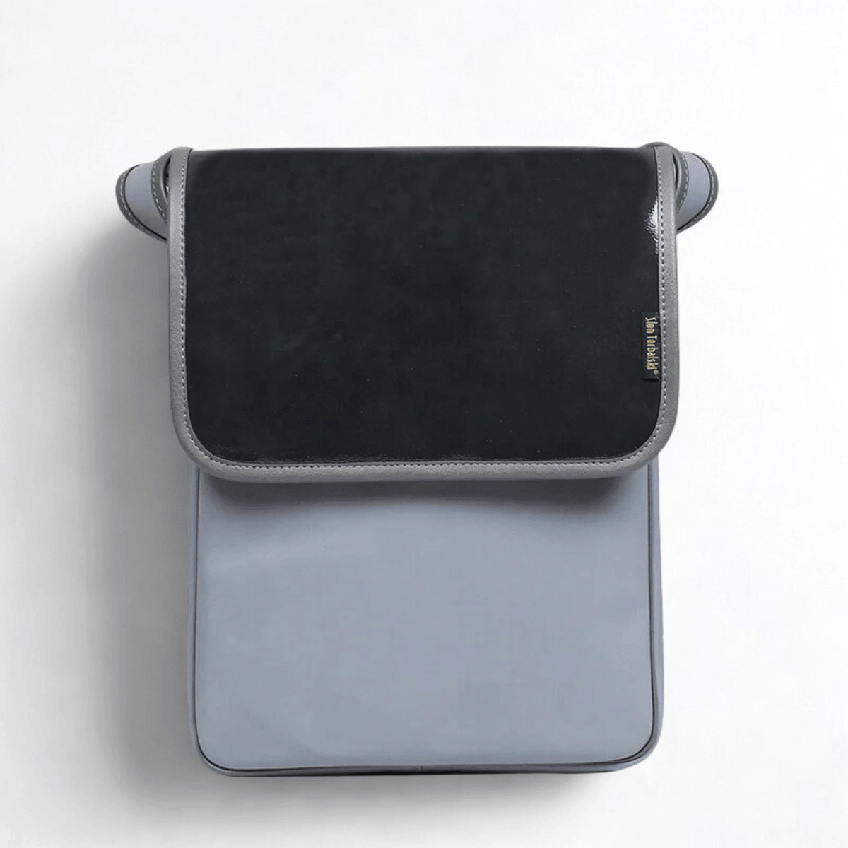 popielata torebka damska  skórzana listonoszka na ramię Master