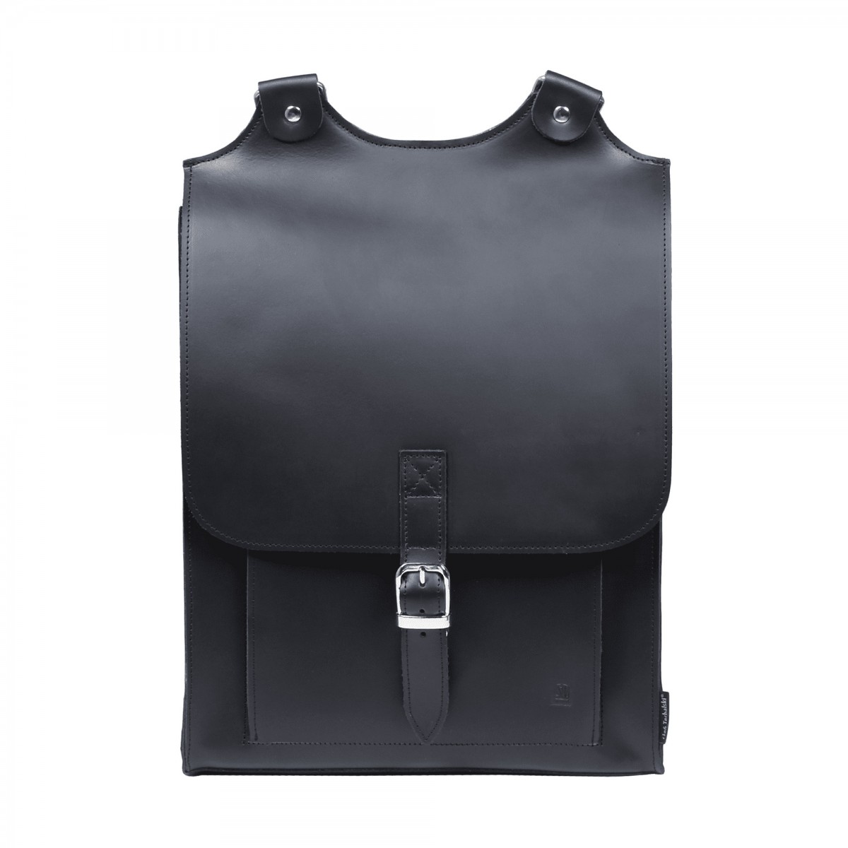 czarny plecak skórzany Karol