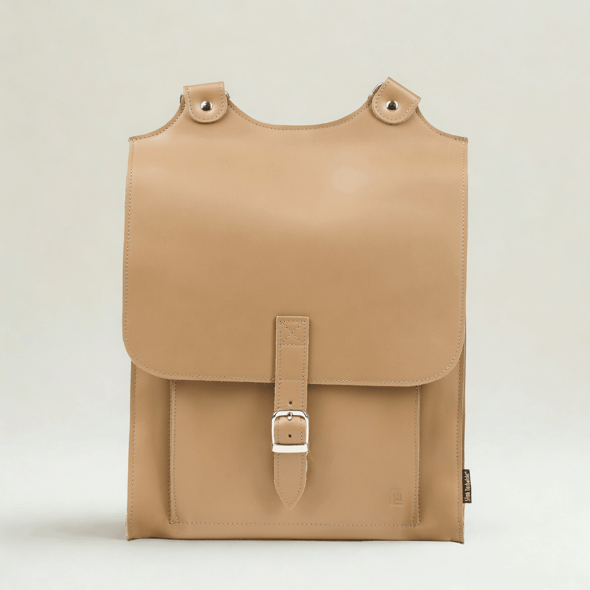  beżowy plecak skórzany Bookpack