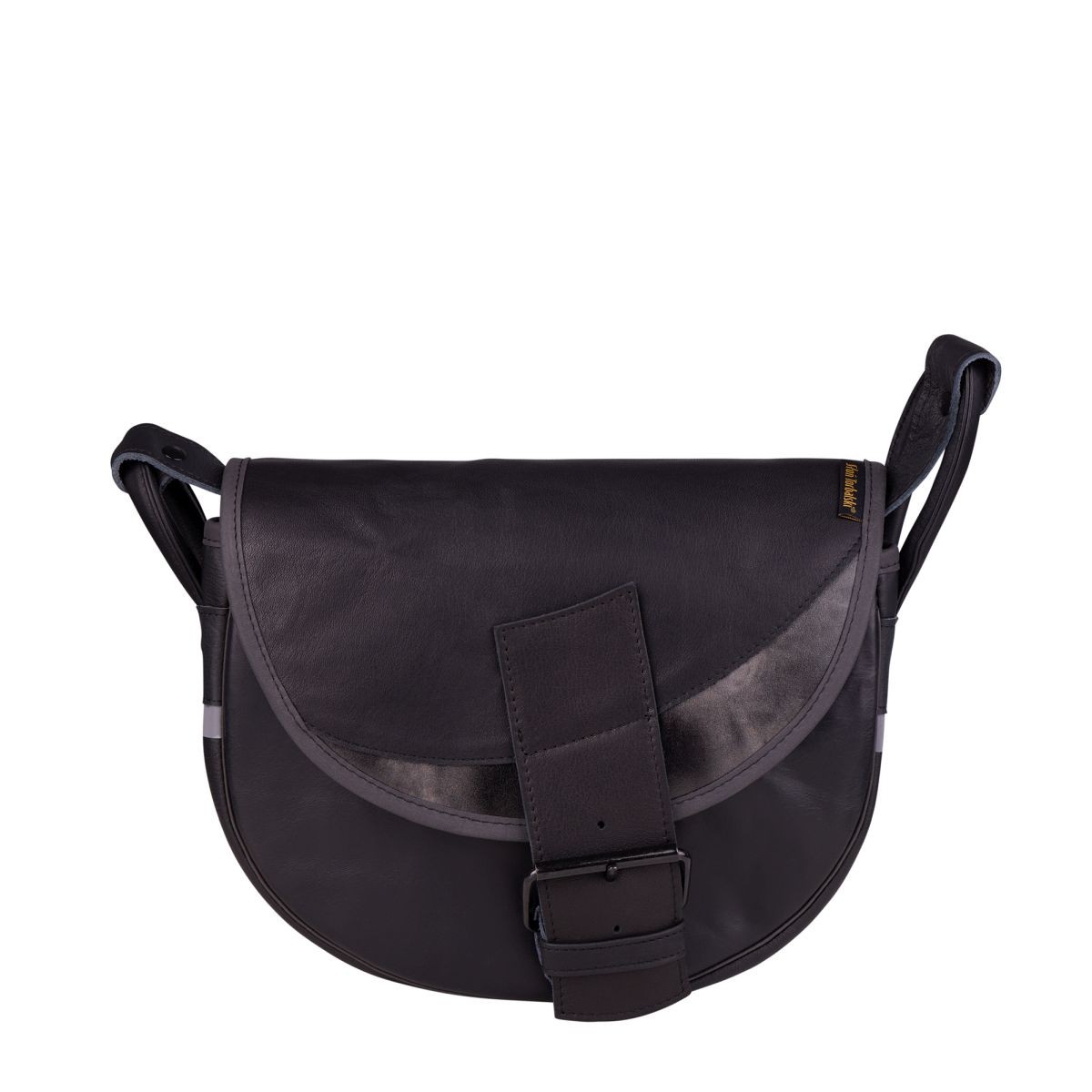 czarna torebka damska listonoszka skórzana na ramię Freshman Mini