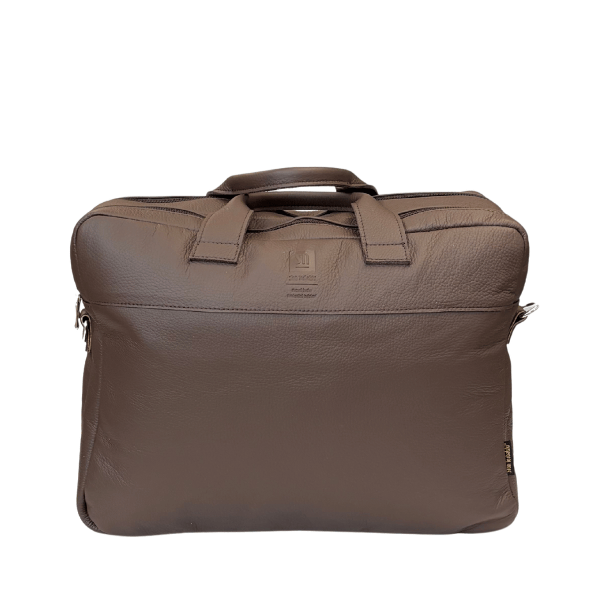 brązowa torba skórzana King na ramię i do ręki