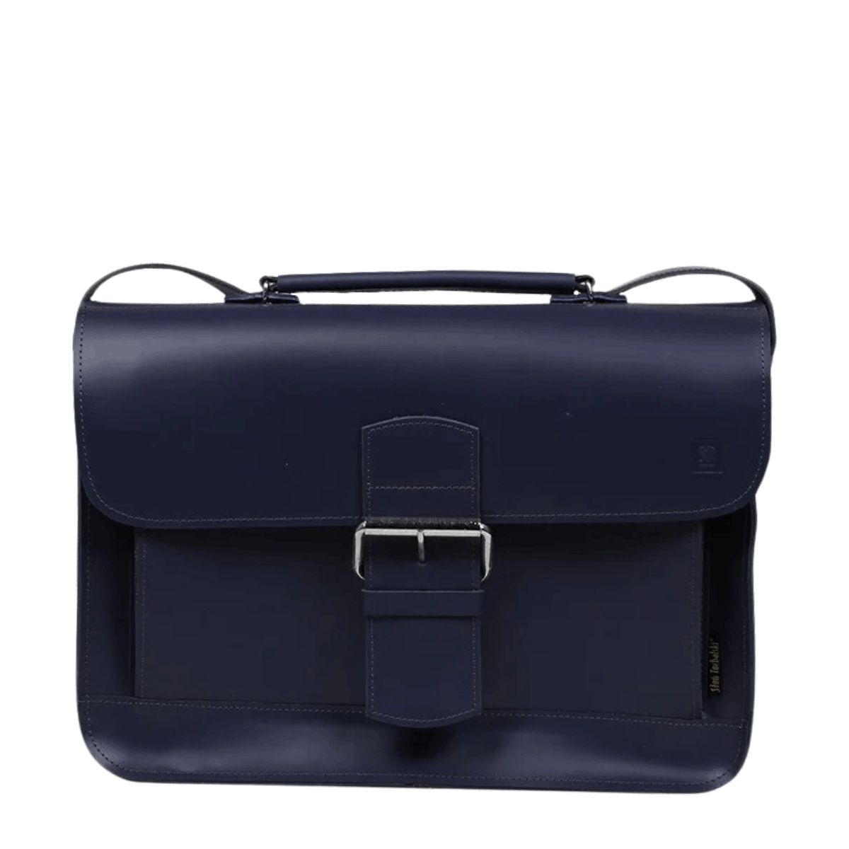 torba skórzana Boston na ramię i do ręki indygo