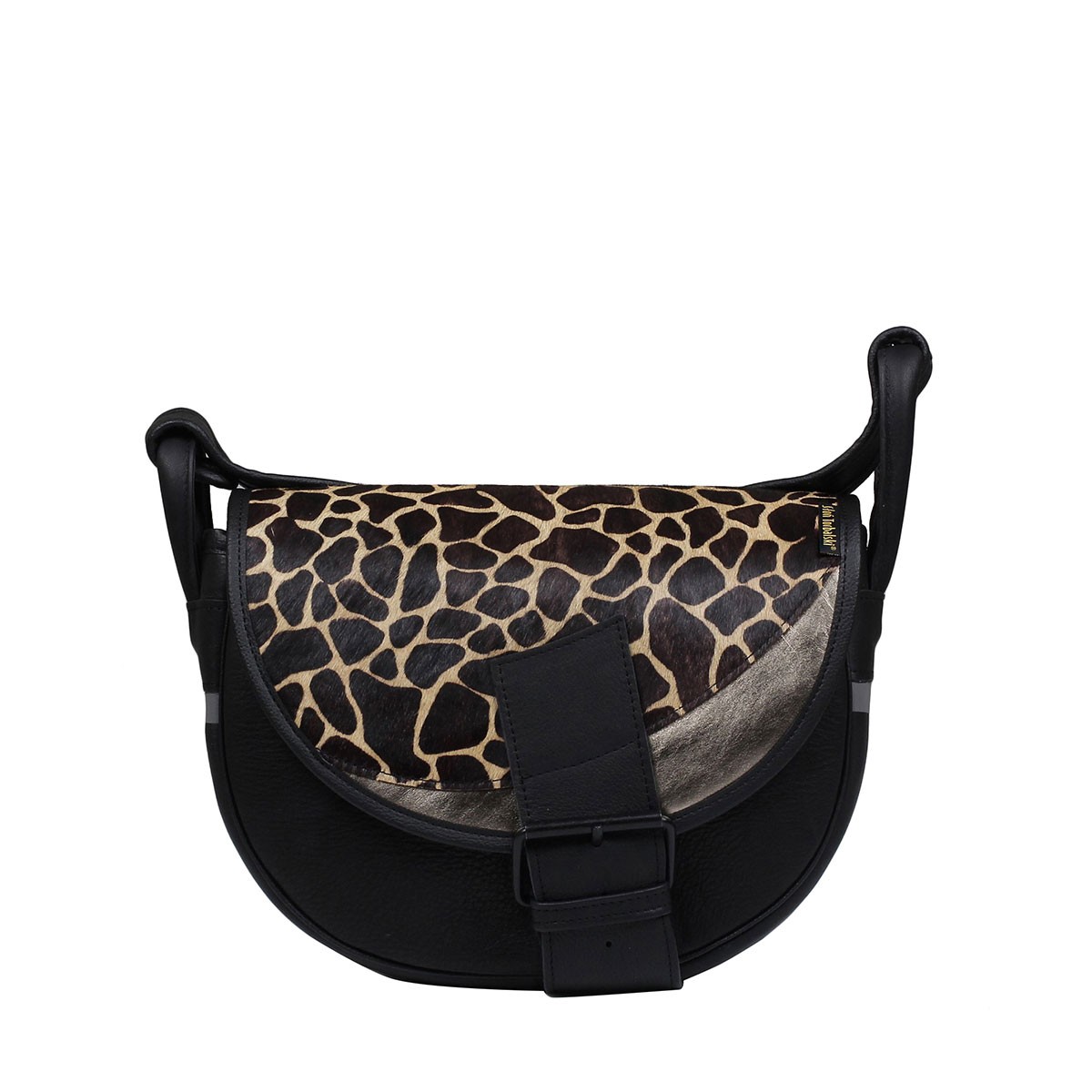 czarna damska torebka listonoszka skórzana na ramię Freshman Mini