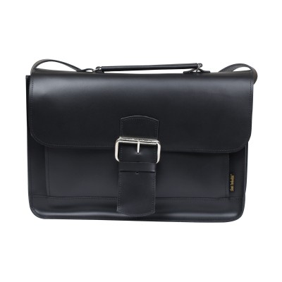 czarna torebka skorzana damska na ramie vintage boston 00-05-0101-664.jpg