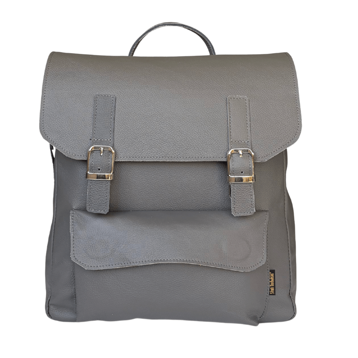 popielaty plecak skórzany Teofila
