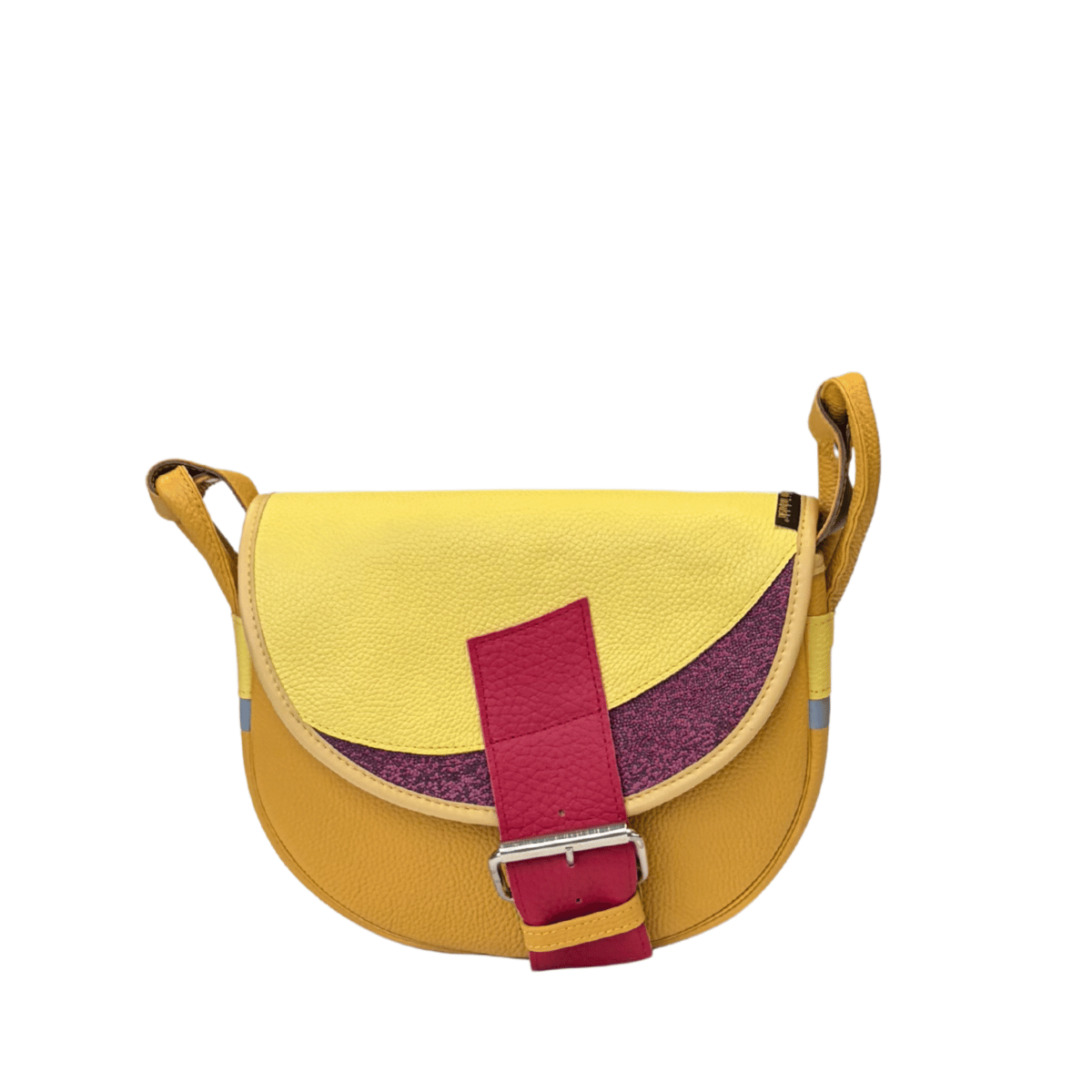 żółta damska torebka listonoszka skórzana na ramię Freshman Mini