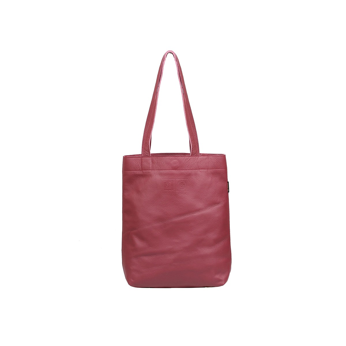 torebka damska skórzana Chiara shopper bordowa