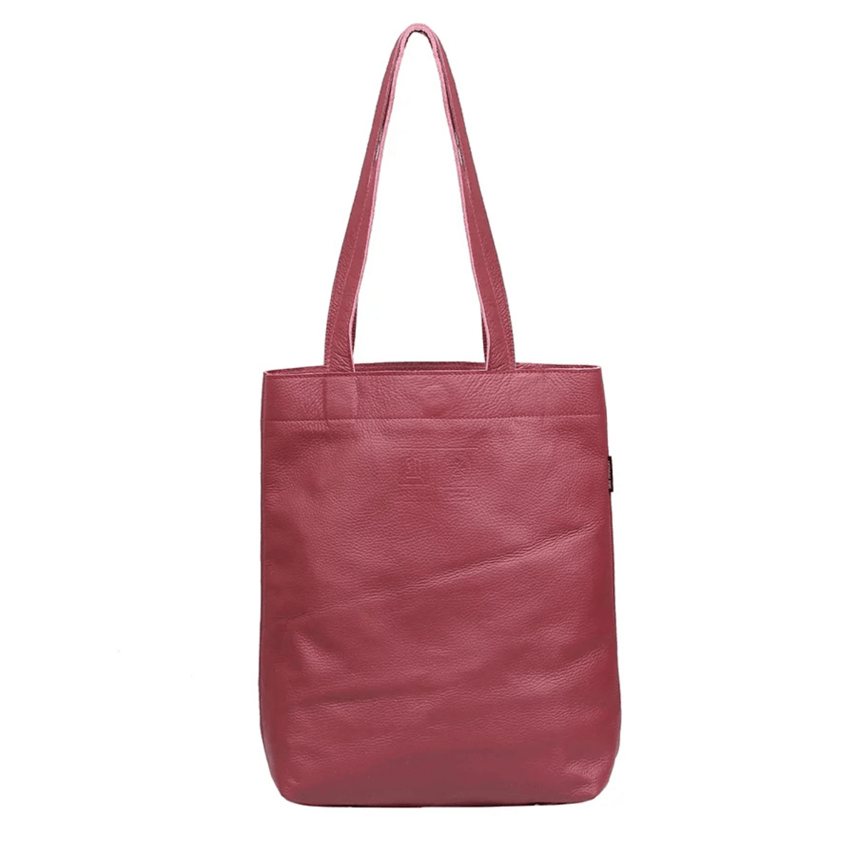 torebka damska skórzana Chiara shopper bordowa
