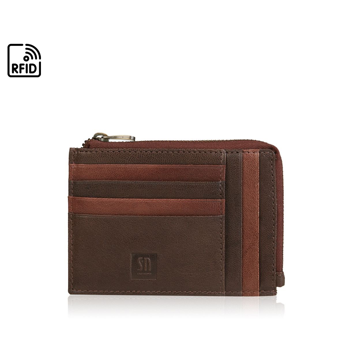 portfel skórzany/ etui KLASYCZNY organizer poziomy