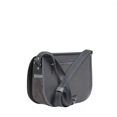 szara torebka z paskiem