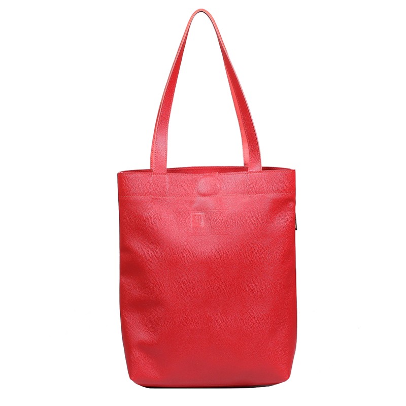 czerwona torebka damska skórzana  shopper Chiara