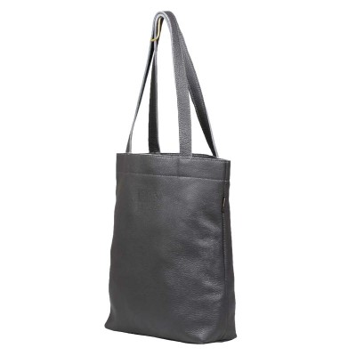 gray shopper bag