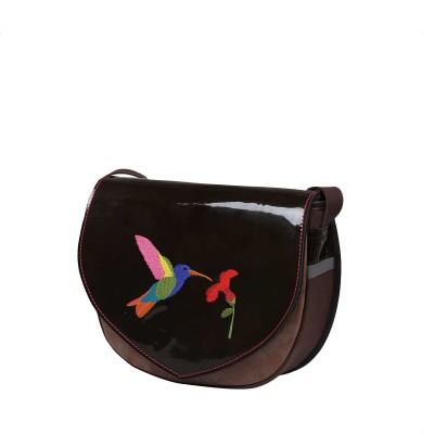 brązowa torebka skórzana